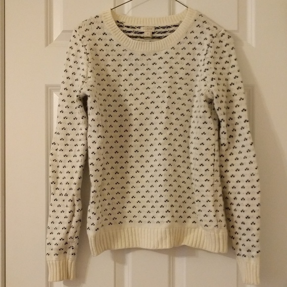 J. Crew Sweaters - J Crew White Sweater S Small Ivory Fair Isle